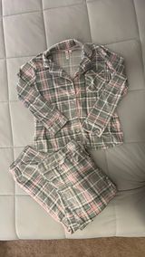 Women’s flannel pajama set Gray Photo 0