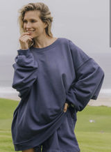 Daily Drills Navy Blue Crewneck Photo 0