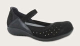 Naot Matua Suede Patent Mary Jane Size 38 US 7-7.5 Black Comfort Shoe Photo 0