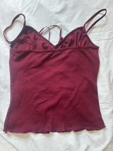 Brandy Melville Red Tank Lace Photo 0