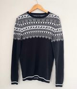 ASOS Design Knitted Fairisle Sweater Winter Christmas Print Size Small Photo 0