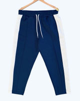 Movie and Tv Clothes size large SCREEN-USED blue & white sweat pants WITH COSTUMES DEPARTMENT TAG Photo 0