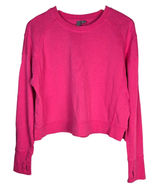 Sweaty Betty After Class Sweatshirt Pink Cropped Thumbhole Pullover US 8 M Photo 0