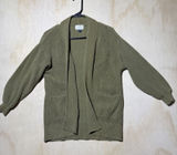 Universal Threads Womens XS Olive Green Chunky Knit Open Front Cardigan Sweater Photo 0