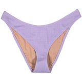 J. Crew Textured curved-waist cheeky bikini bottom Dusty Mauve L NWT Photo 0