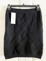 Spiritual Gangster Black Ribbed‎ Mini Skirt Size M/L NWT Photo 0