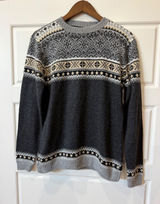 Artesania 1983 Alpaca Fair Isle Sweater XL Nordic Scandi Hand Knit Peru Photo 0