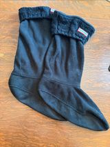 Hunter Black Cable Knit Boot Socks Size Xlarge Photo 0
