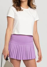 Gold Hinge Tennis Skirt Pleated Lilac Photo 0
