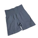 OQQ Ribbed Seamless Biker Shorts Women S Gray High Waist Yoga Gym Activewear Photo 0