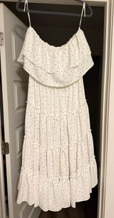 1. State Revolve Strapless Midi Dress white polka dot Photo 0