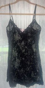 Victoria’s Secret black lace teddy/slip/dress size medium Photo 0