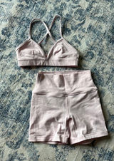Aritzia biker shorts and bra set Photo 0