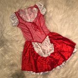 Red and White Gingham Costume Size XXS Photo 0