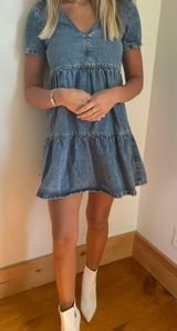 Denim Dress Blue Photo 0
