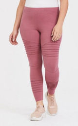 Torrid Classic Moto Full Length Leggings Mauve Pink 1x Photo 0