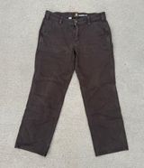 Carhartt Rugged Flex Loose Fit Canvas Double Front Work Pants Brown 12 Short Photo 0