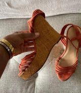 JCrew Coral Wedges. Size 6. Cute! I can ship ASAP! Photo 0
