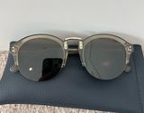 Madewell Semi-Rimless Gray Round Sunglasses Photo 0