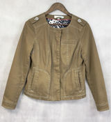 Boden Military Utility‎ Jacket Womens Size 6 Cotton Blend Indie Heritage Neutral Photo 0