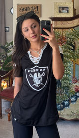 Fanatics Raiders Football Tee Shirt Women’s Photo 0