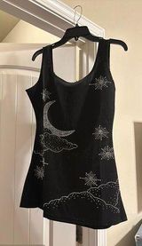 Bejeweled Mini Black Dress Photo 0