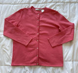 Carolyn Taylor Vintage‎ 90s Y2K Pink Cardigan Womens Size Small Dainty Romantic Whimsy Barbie Photo 0