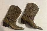 Durango crush Women's Brown Distressed Leather Concho Heeled Boots Photo 0