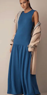 Daily Practice by Anthropologie sleeveless drop-waist maxi dress Size M NWT Photo 0