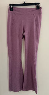 Lululemon Athletica Heathered Rose Flare Leggings Size 8 Photo 0
