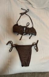 Aeropostale Bikini Set Sparkly Brown Photo 0
