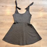 Rolla Coster Womens Medium M Gray Sleeveless Fit & Flare‎ Dress Tie Strap Casual Photo 0