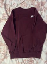 Maroon Nike Crewneck Sweatshirt Photo 0