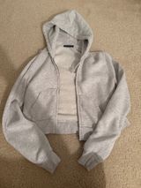 Brandy Melville Zip-Up Cropped Photo 0