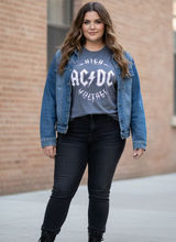 AC/DC High Voltage Graphic T-Shirt Medium Gray Vintage Style Photo 0