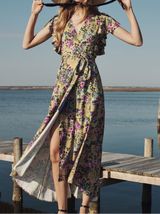 Anthropologie Hutch Pietrina Wrap Maxi Dress Photo 0