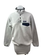 Patagonia Synchilla Snap-T Fleece Women's White Long Sleeve Sweater Top Size S Photo 0