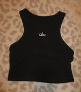 Alo Tank Yoga Top Black Photo 0
