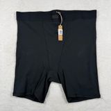 Skims Cotton Rib Boxer Onyx Black Ribbed High Waisted Shorts Womens XL‎ NEW Photo 0