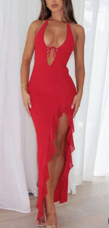 SHEIN red formal dress Photo 0