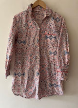 Victorias Secret The Mayfair Cotton Modal Night Gown‎ Sleepshirt Paisley Pattern Photo 0