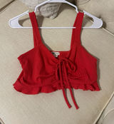 Billabong Red Mimi Crop Top Photo 0