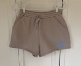 White Fox Archive 6.0 Fleece Sweat Shorts Beige Taupe Size Small Photo 0