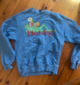 Pleasing by Harry Styles Shroom Bloom Crewneck Medium blue cotton Photo 0