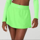 Alo Yoga Match Point Tennis Skirt Green Glow S Photo 0