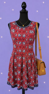 Max Studio Vintage Y2K floral pleated mini dress fairy boho coquette dress Size Medium ๐ธ Photo 0