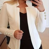Elegant Cream Women's Blazer Size XXL Photo 0