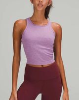 Ebb to Street Racerback Crop Tank Wisteria Purple Photo 0