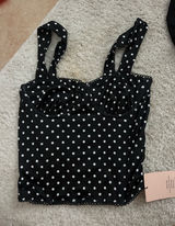 black polka dot corset top Photo 0