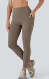Halara Brown Ultra Sculpt High Waisted 7/8 Leggings NWOT M Photo 0